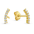 Ohrstecker „Luminous Curve“ – 8Kt Gold