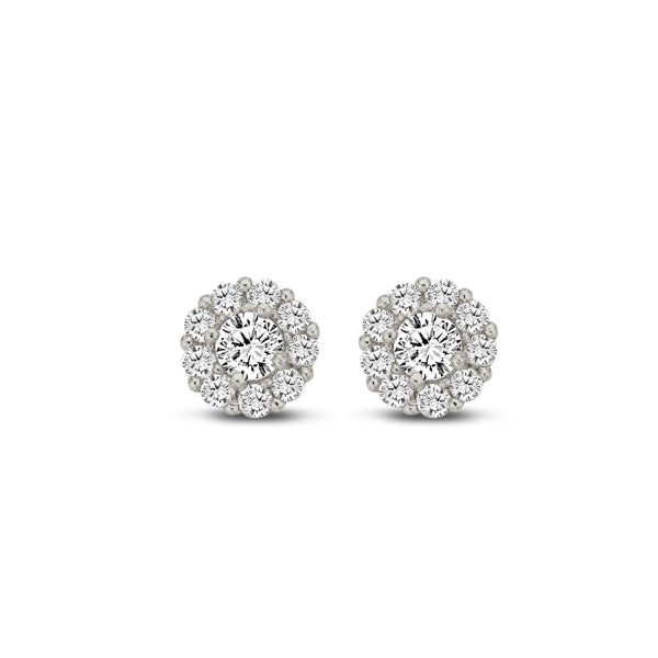 Ohrstecker „Luminous Dot“ – 14Kt Weißgold