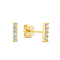 Ohrstecker „Modern Bar“ – 14Kt Gold