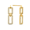 Ohrstecker „Modern Link“ – 14Kt Gold