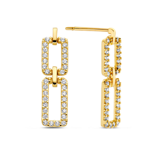 Ohrstecker „Modern Link“ – 14Kt Gold