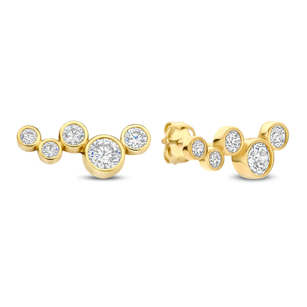 Ohrstecker „Organic Glow“ – 14Kt Gold