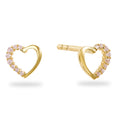 Ohrstecker „Pink Passion“ – 333er Gelbgold