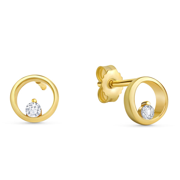Ohrstecker „Pure Orbit“ – 8Kt Gold
