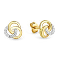 Ohrstecker „Trinity Knot“ – 8Kt Gold