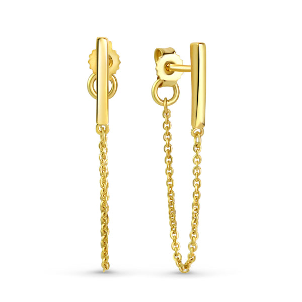 Ohrstecker „Velocity“ – 8Kt Gold