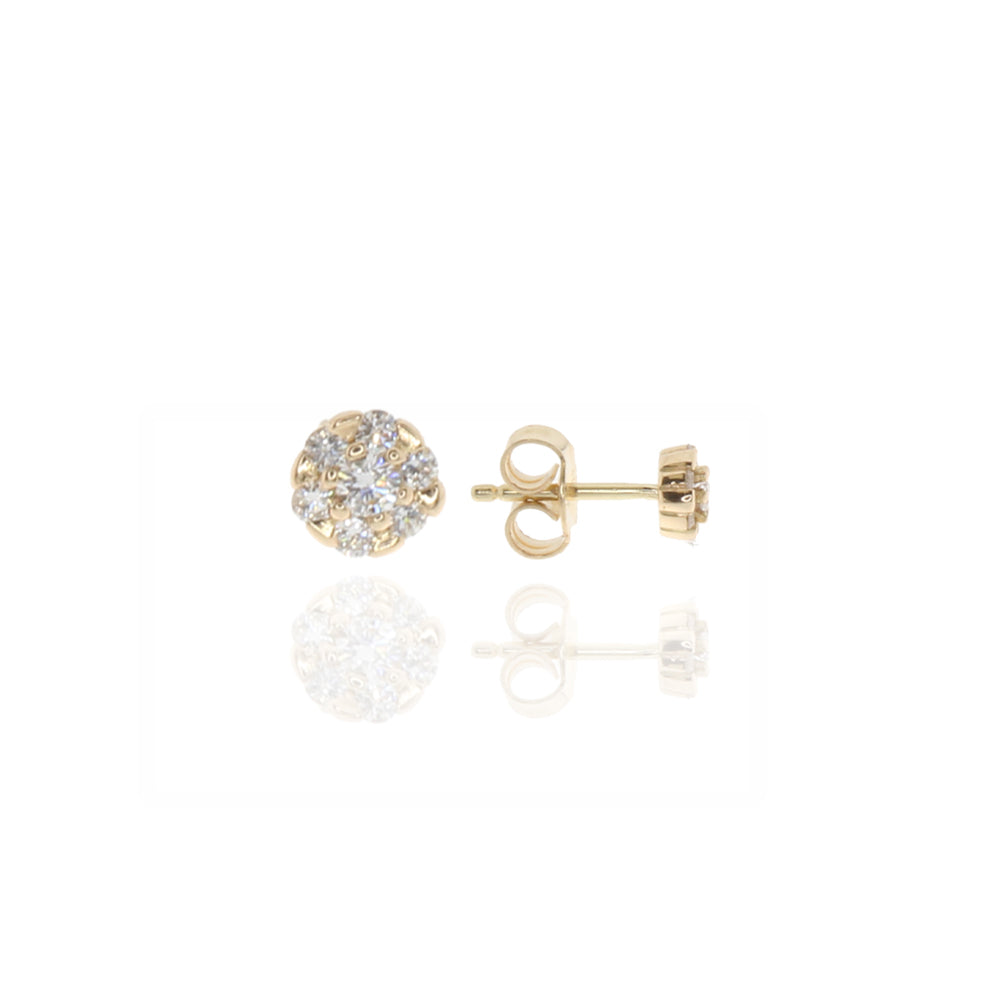 Ohrstecker „Velvet Cluster“ – 14Kt Roségold