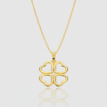 Premium-Collier „Lucky Hearts“ – 585er Gelbgold (14Kt)