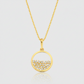 Premium-Collier „Sparkling Horizon“ – 585er Gelbgold mit 21 Zirkonia