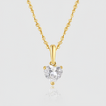 Premium-Halskette „Pure Love“ – 585er Gelbgold mit Herz-Zirkonia