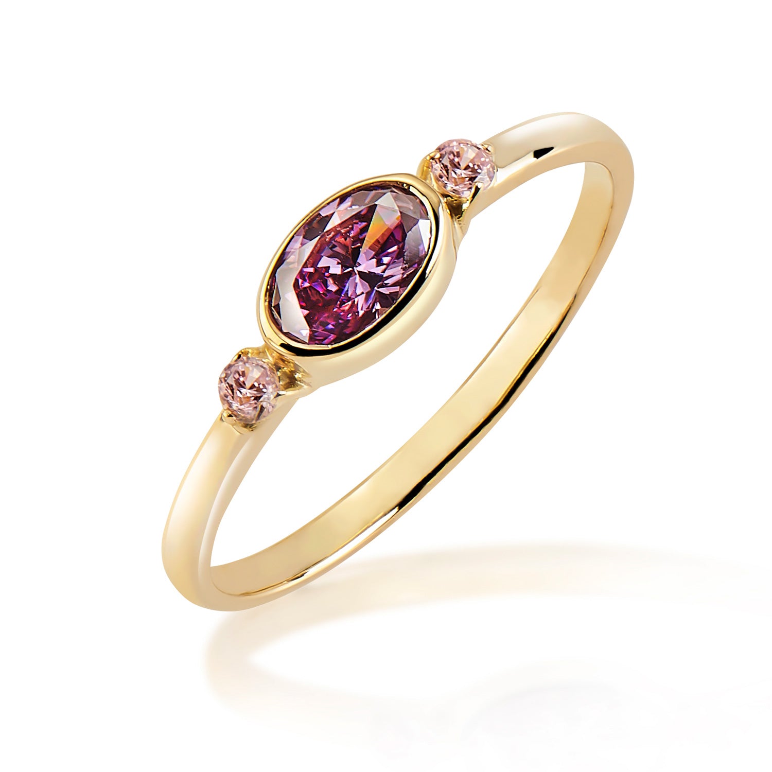 Ring „Amethyst Dream“ – aus 925 Silber, 18k vergoldet
