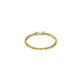 Ring „Baguette Sparkle“ – 18k Gelbgold mit Zirkonia