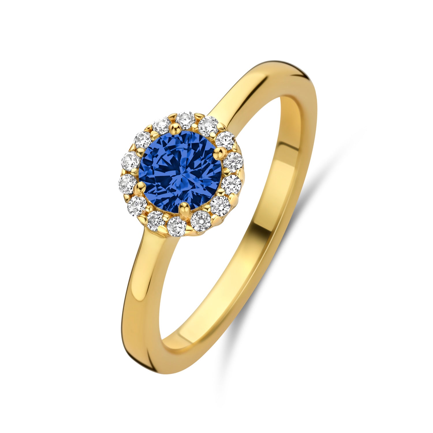 Ring „Blue Empress“ – aus vergoldetem 925er Silber