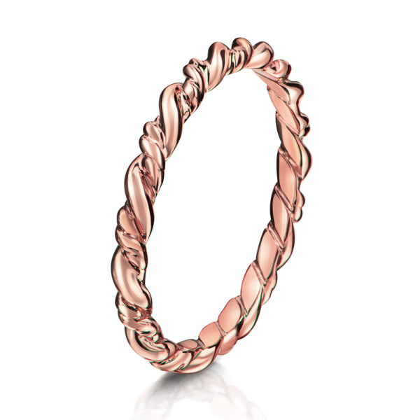 Ring „Blush Wave“ – 333er Roségold