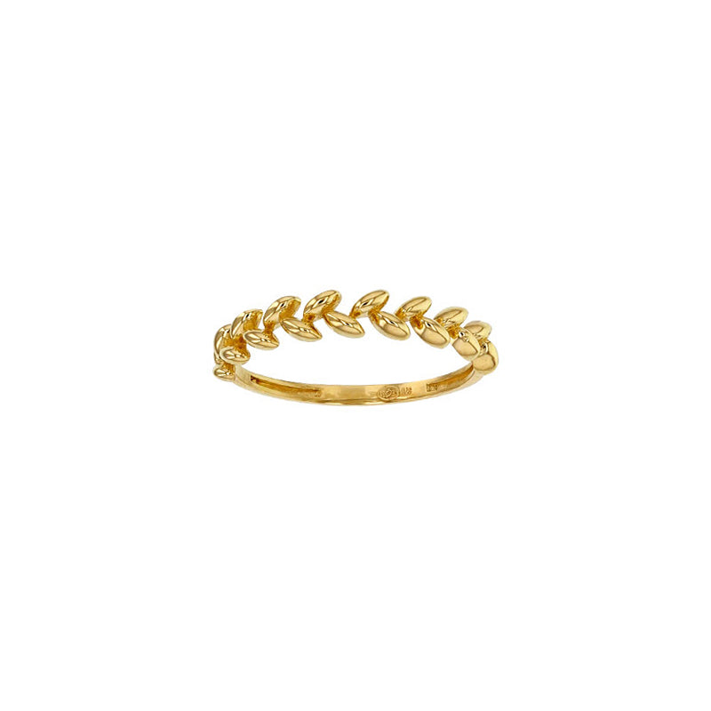 Ring „Botanical Glow“ – 375er Gelbgold