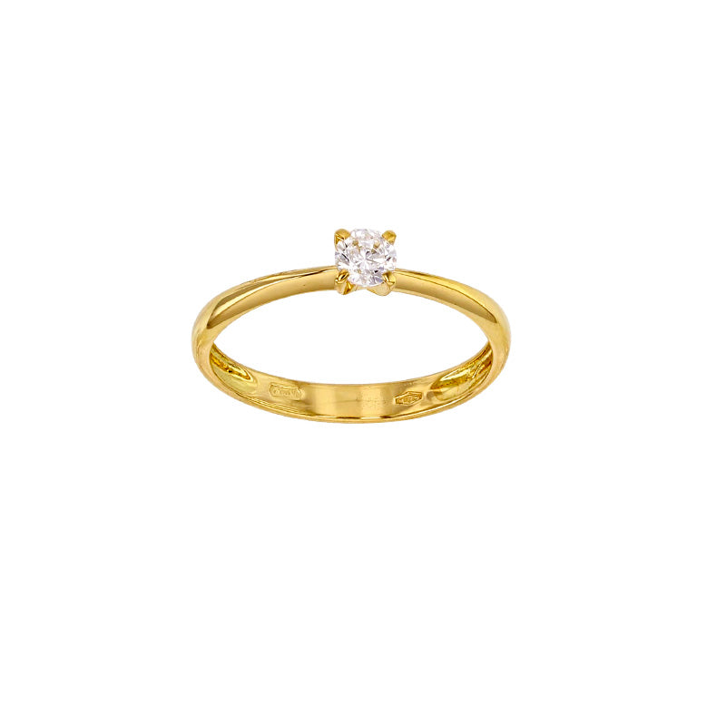 Ring „Brilliant Core“ – 375er Gelbgold