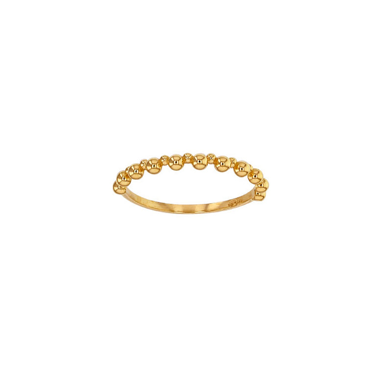Ring „Bubble Glow“ – 375er Gelbgold