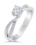 Ring „Centum Helix“ – aus rhodiniertem 925er Sterling Silber