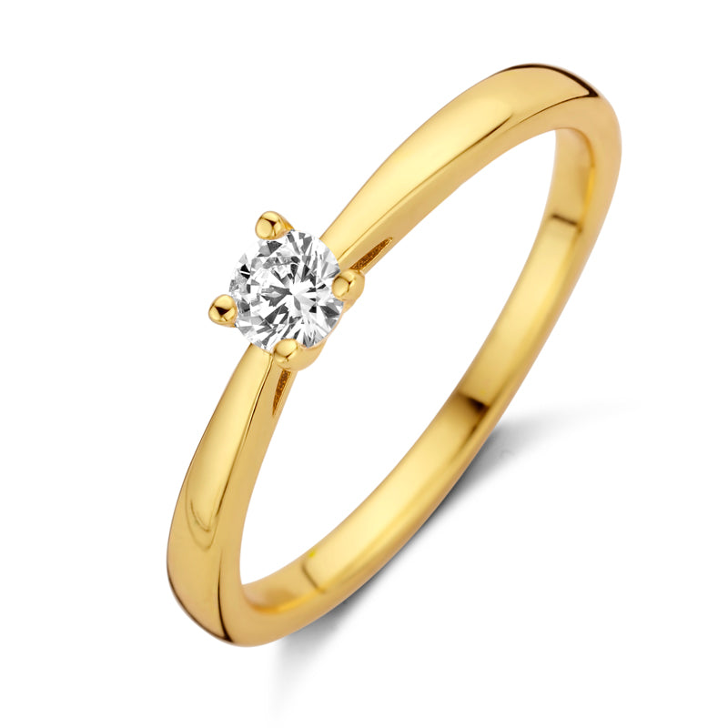 Ring „Classic Brilliance“ – aus vergoldetem 925er Silber