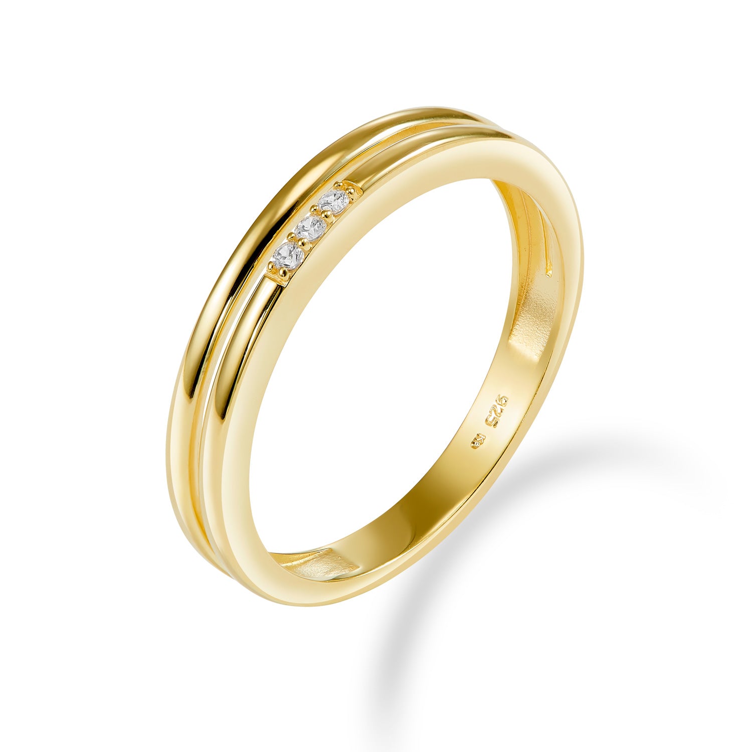 Ring „Dew Drop“ –  aus 925er Sterling Silber, vergoldet
