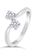 Ring „Dual Brilliance 101“ – aus rhodiniertem 925er Sterling Silber