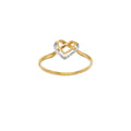 Ring „Dual Grace“ – 375er Bicolor-Gold