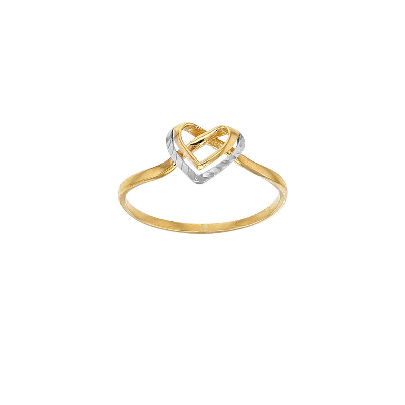 Ring „Dual Grace“ – 375er Bicolor-Gold