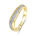 Ring „Dual Path“ – aus 925 Sterling Silber, 18k vergoldet