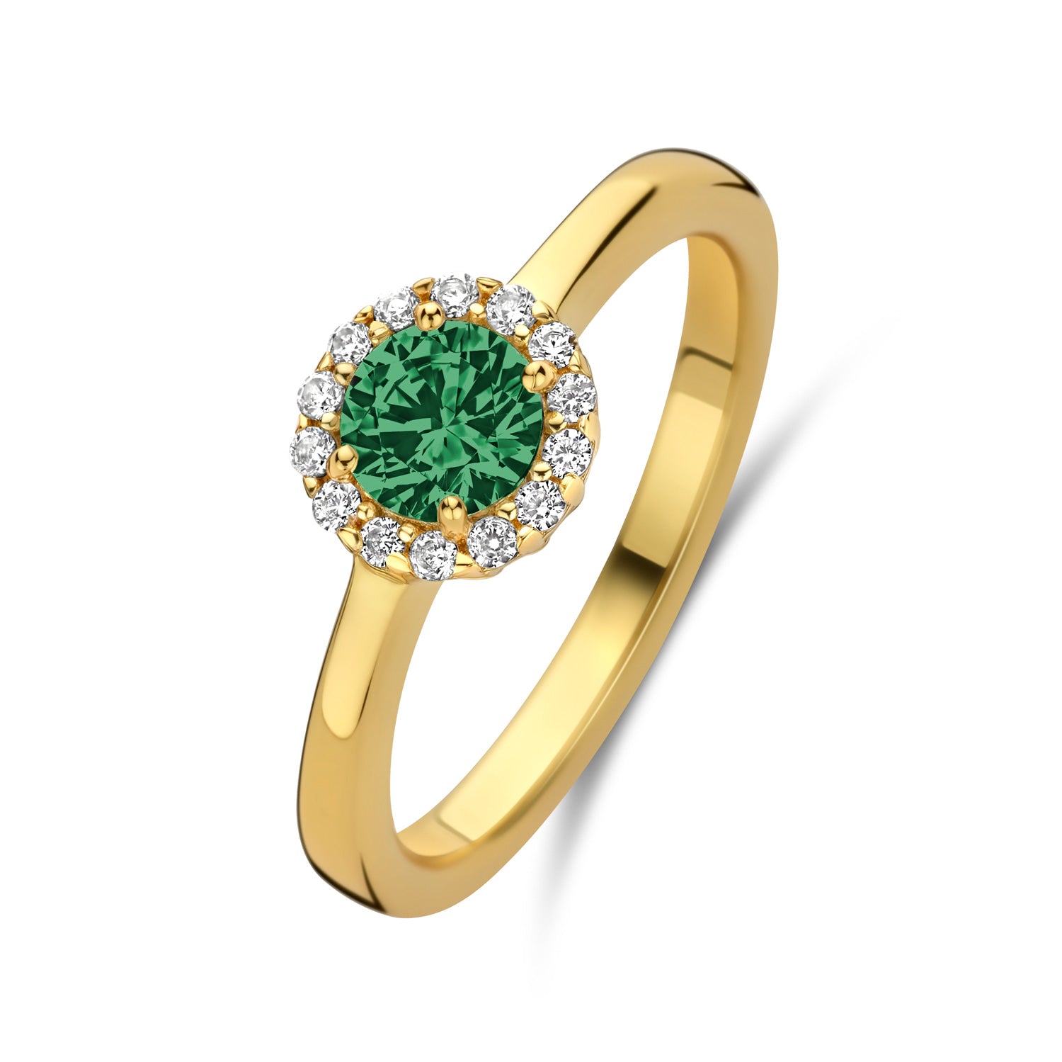 Ring „Emerald Empress“ – aus vergoldetem 925er Silber