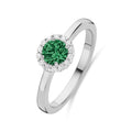 Ring „Emerald Green“ – aus rhodiniertem 925er Sterling Silber
