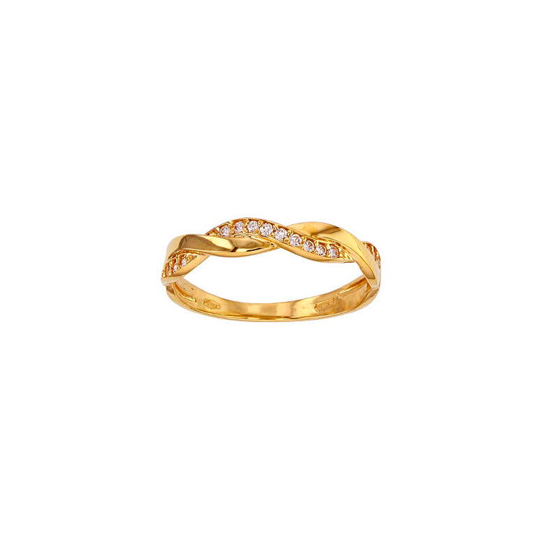 Ring „Entwined Harmony“ – 375er Gelbgold