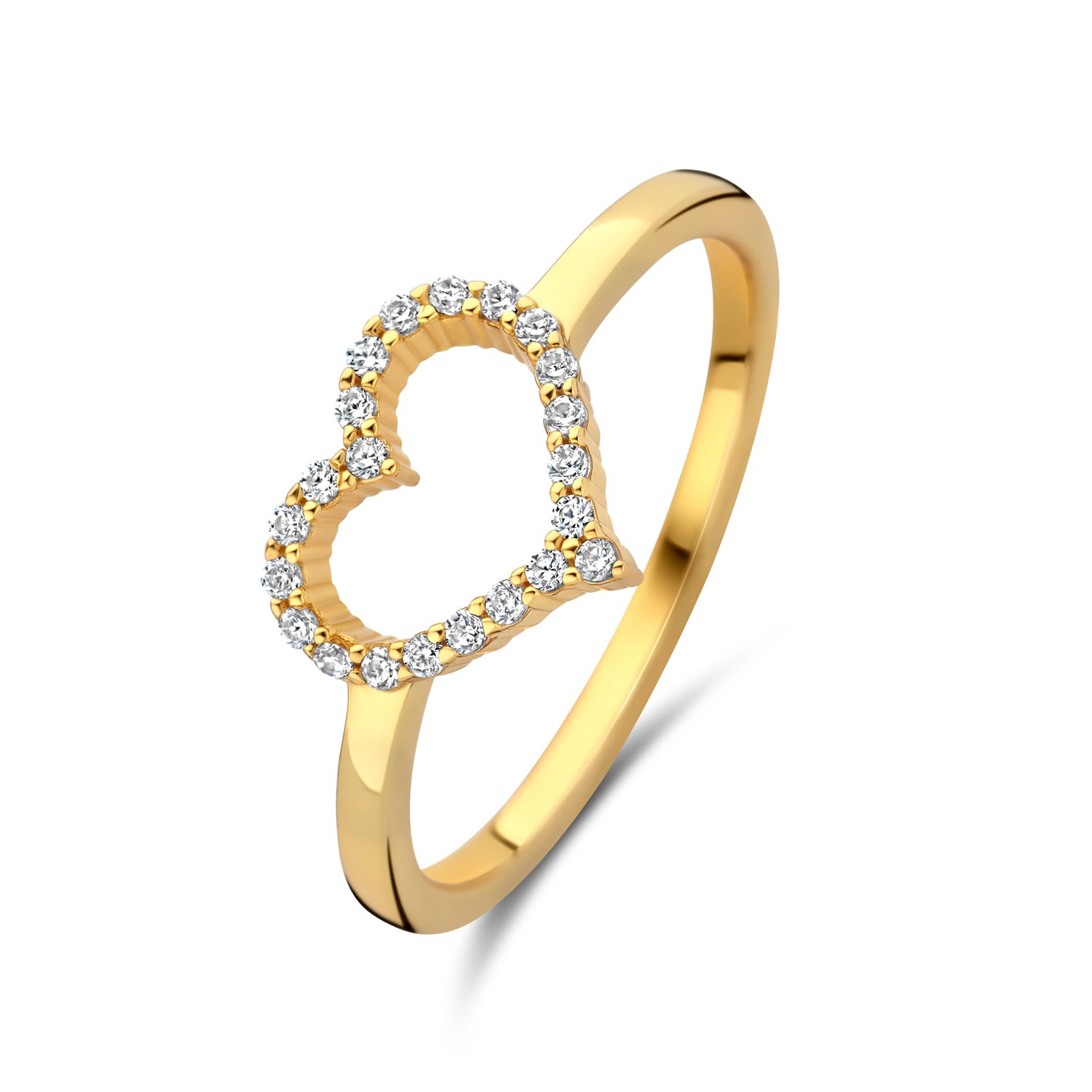 Ring „Eternal Heart Silhouette“ – aus vergoldetem 925er Silber