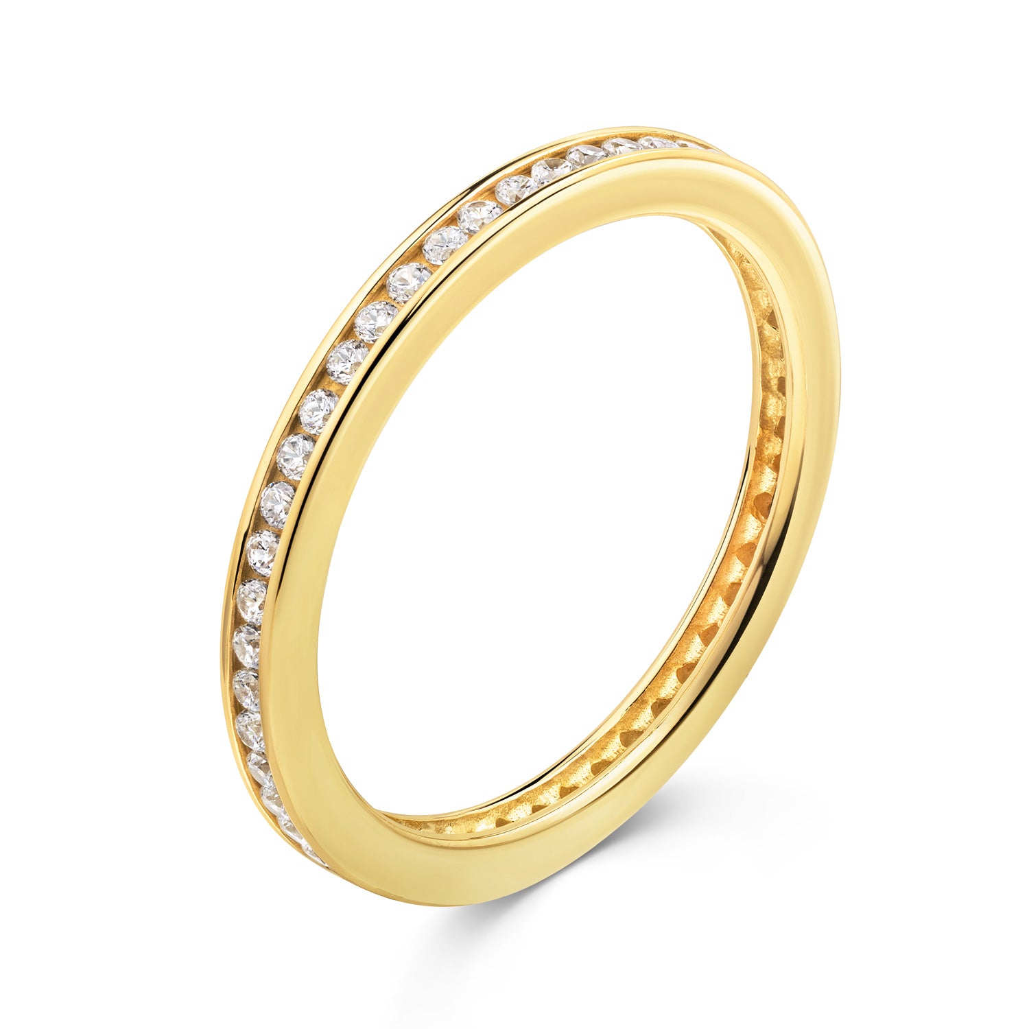 Ring „Eternity Glow“ – aus 925er Sterling Silber, 18k vergoldet