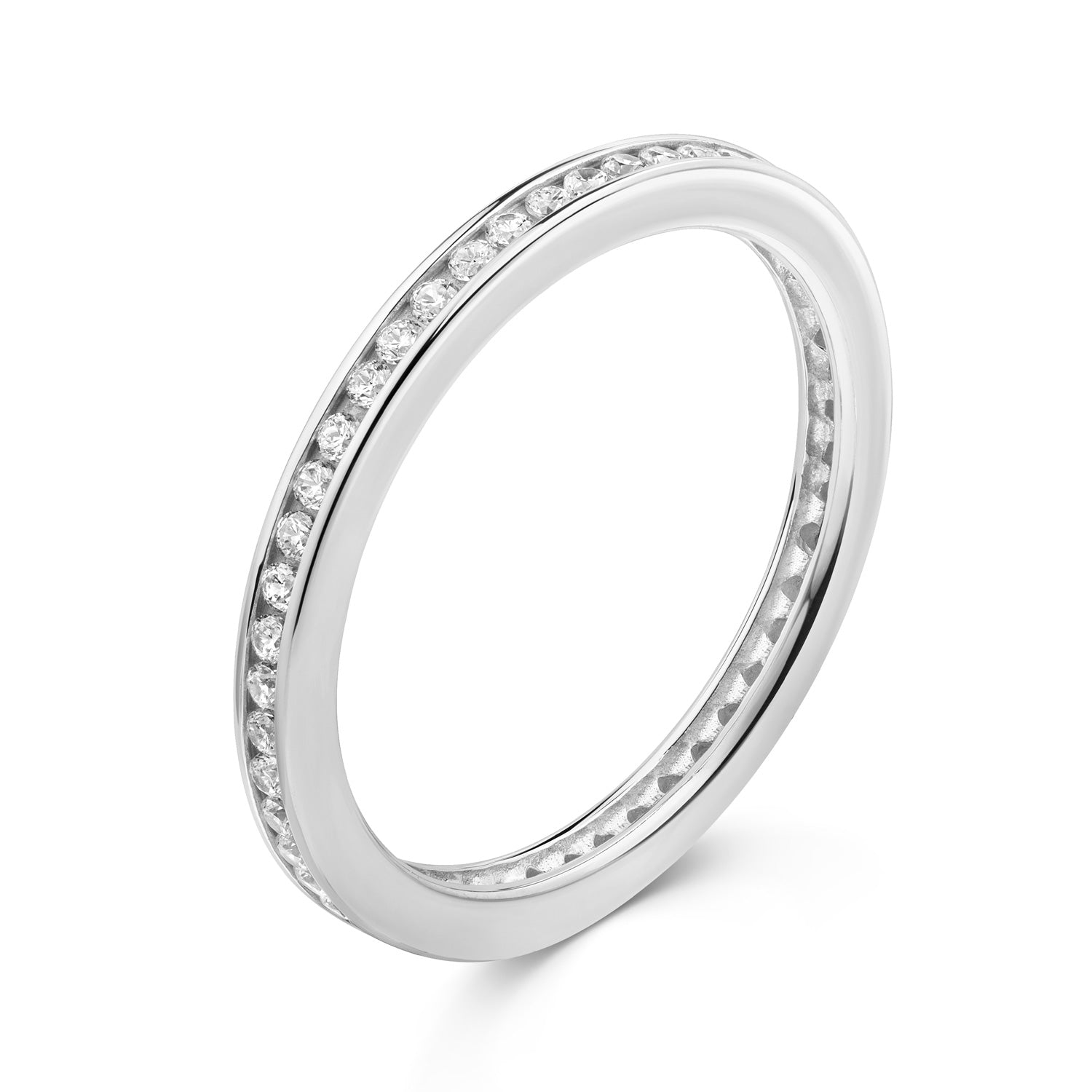 Ring „Eternity Pure“ – aus rhodiniertem 925er Sterling Silber