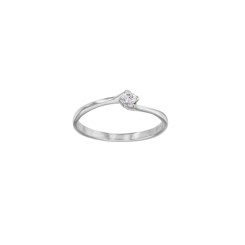 Ring „Flowing Brilliance“ – 18k Weißgold
