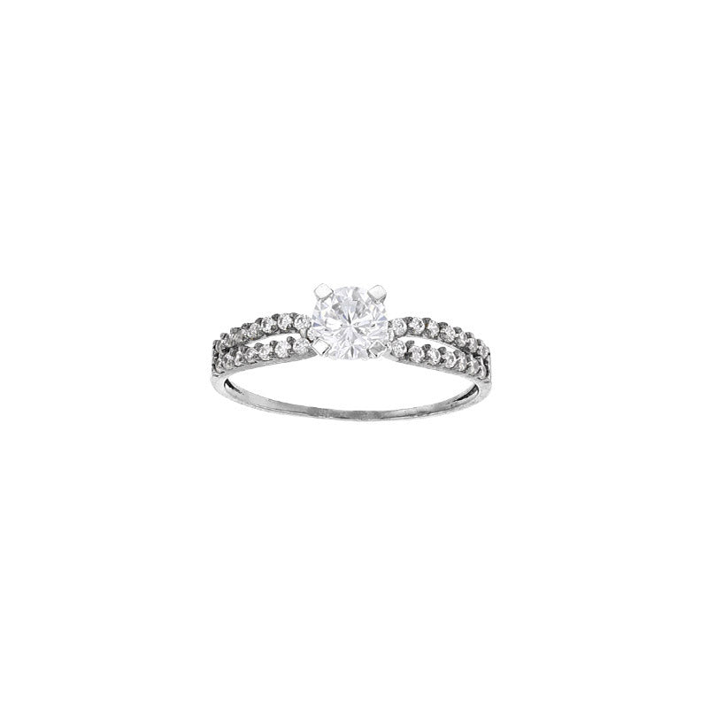 Ring „Frozen Fire“ – 18k Gold (750/-) mit brillantem Doppel-Pavé