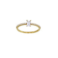 Ring „Geometric Glow“ – 375er Gelbgold