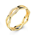 Ring „Geometric Prism“ – aus 925 Sterling Silber, 18k vergoldet