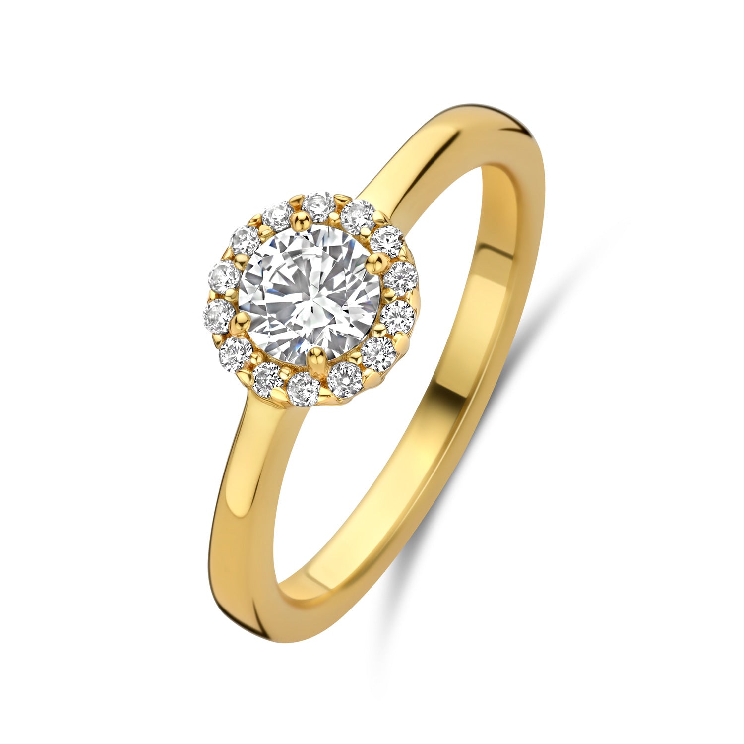 Ring „Golden Brilliance“ – aus vergoldetem 925er Silber