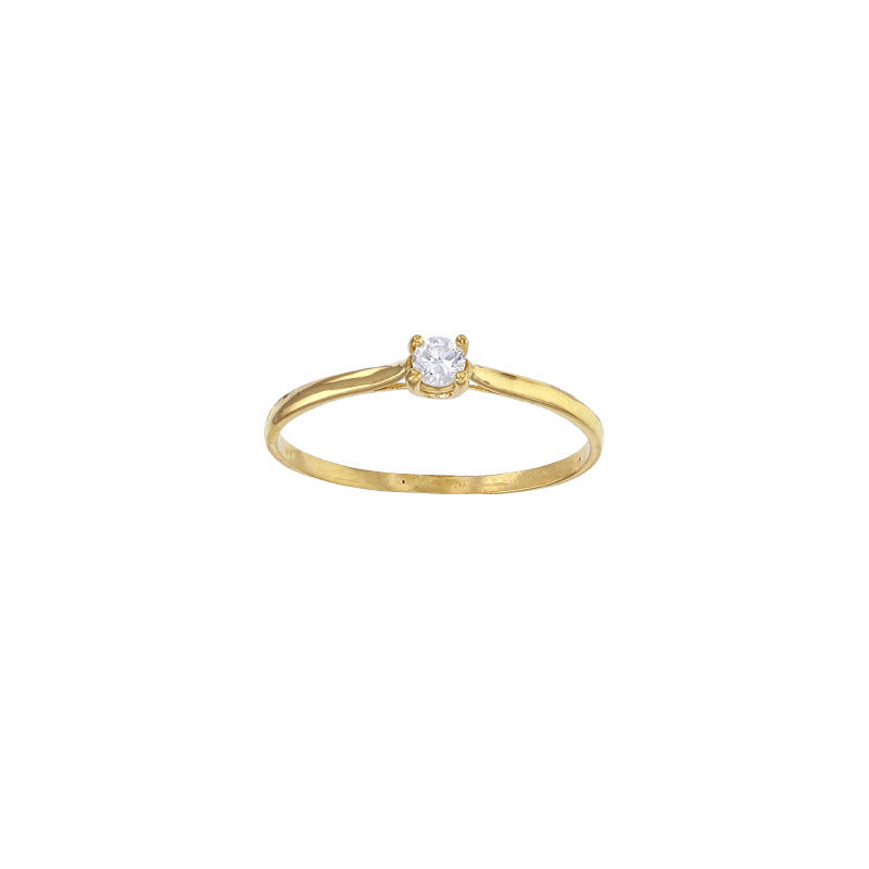 Ring „Golden Glow“ – 750er Gelbgold mit Zirkonia