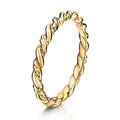 Ring „Golden Rope“ – 333er Gelbgold