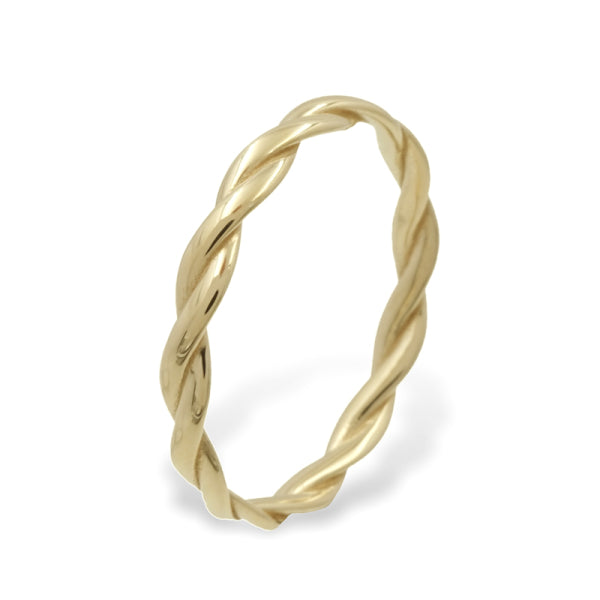 Ring „Golden Wave“ – 333er Gelbgold