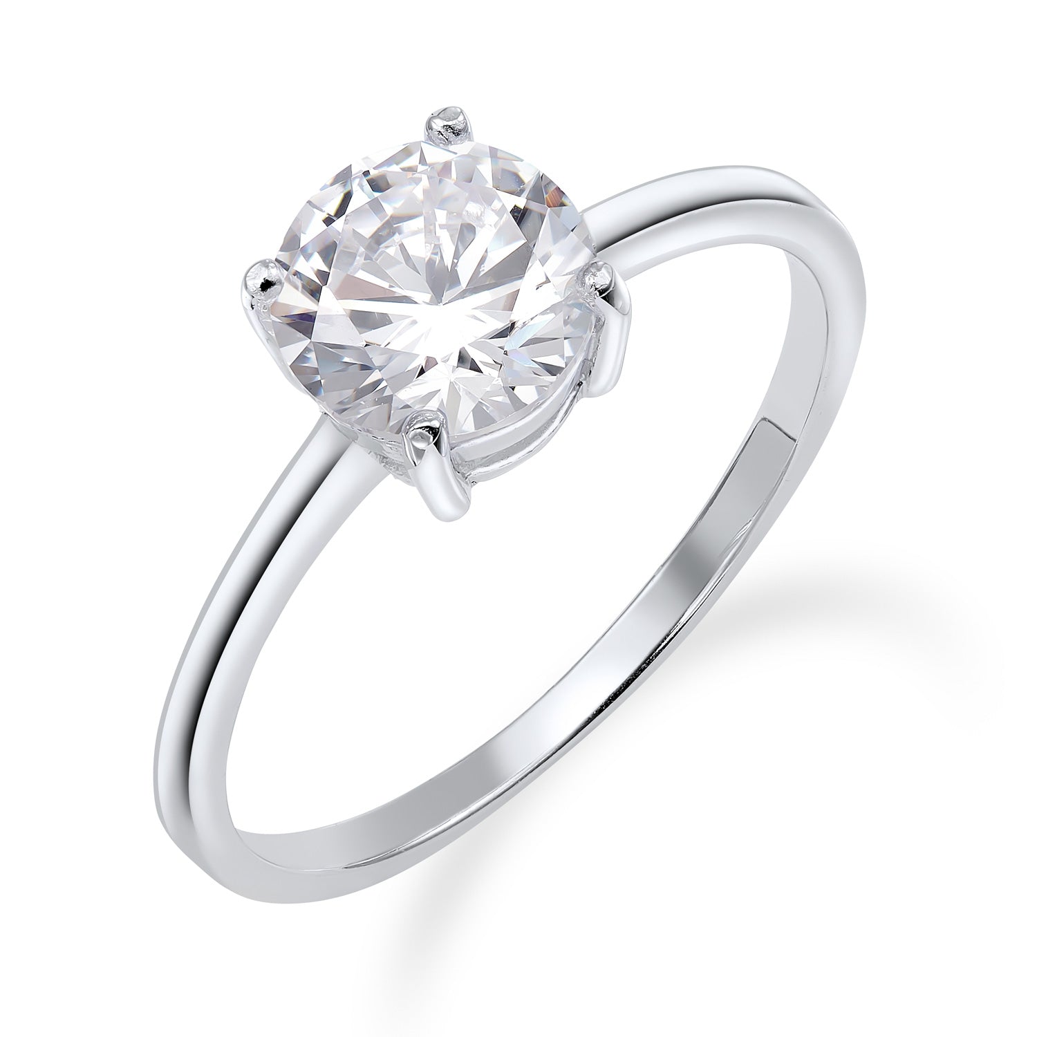 Ring „Grand Brilliance“ – aus rhodiniertem 925er Sterling Silber