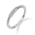 Ring „Helix Radiant“ – aus rhodiniertem 925er Sterling Silber