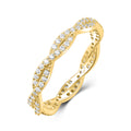 Ring „Infinity Twist“ –  aus 925 Sterling Silber, vergoldet