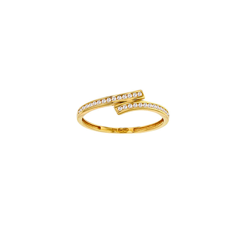 Ring „Intersecting Glow“ – 375er Gelbgold