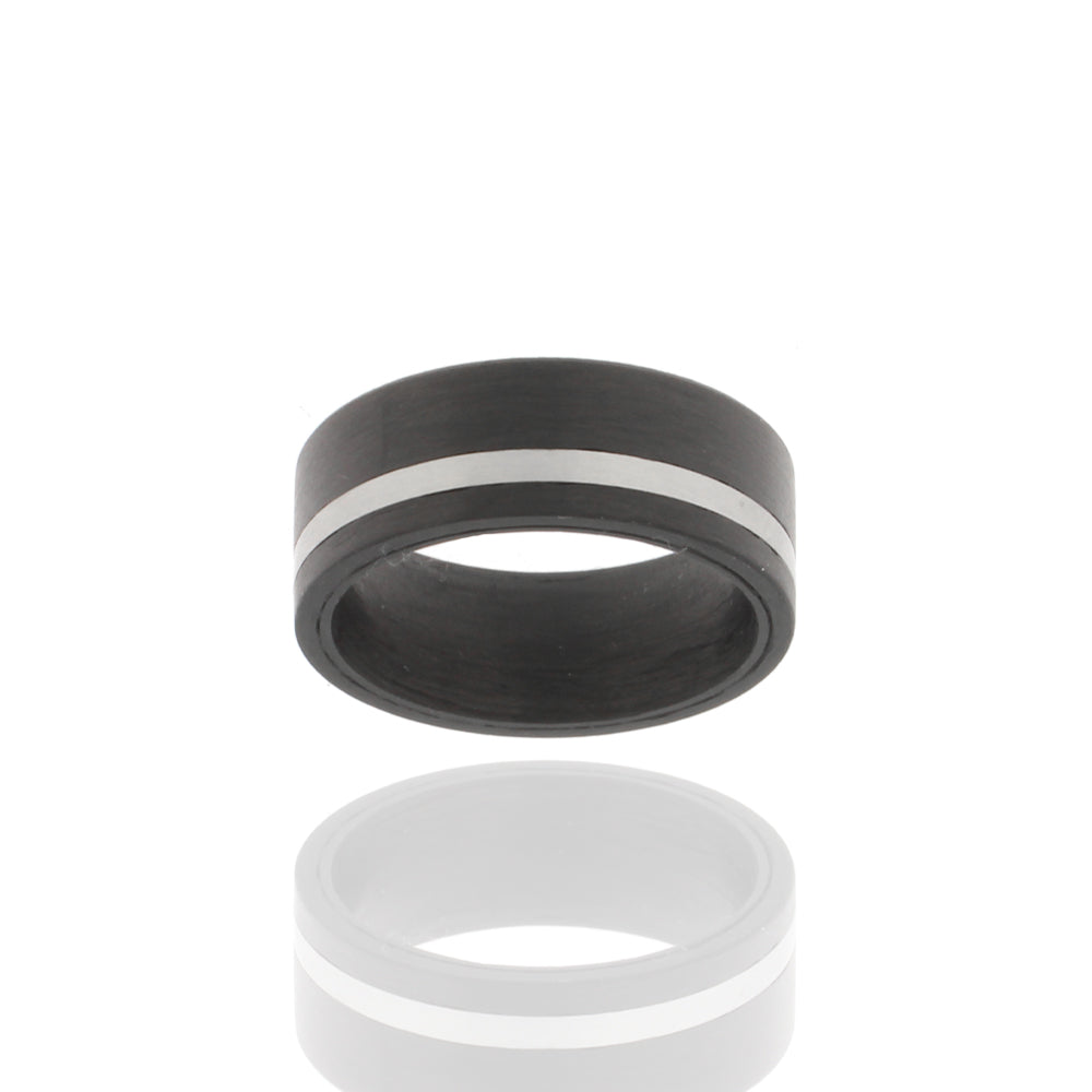 Ring „Iron Carbon Stripe“