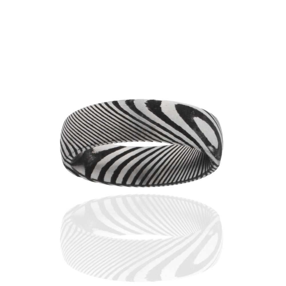 Ring „Iron Damask Wave“