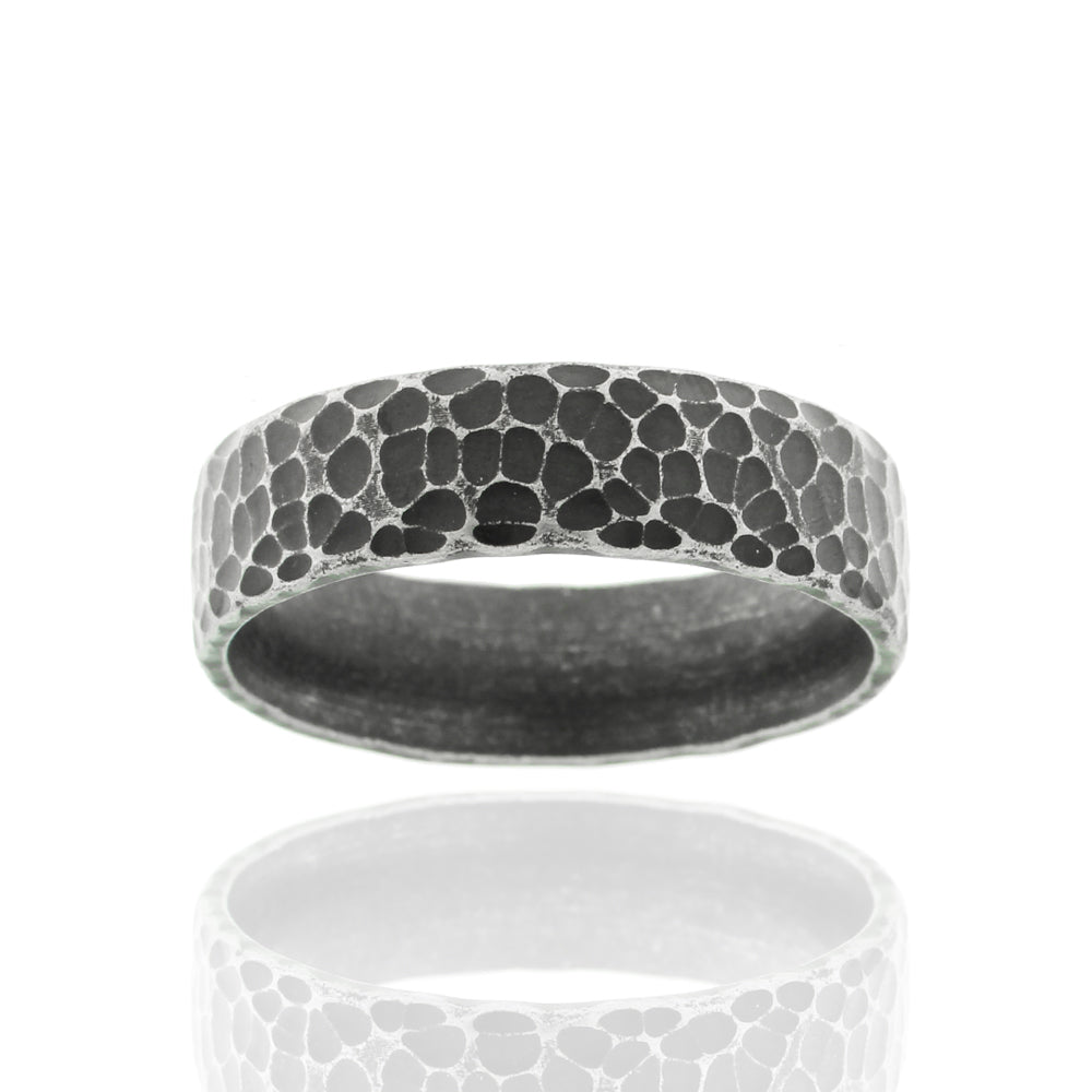 Herren-Ring „Iron Hammered Cell“
