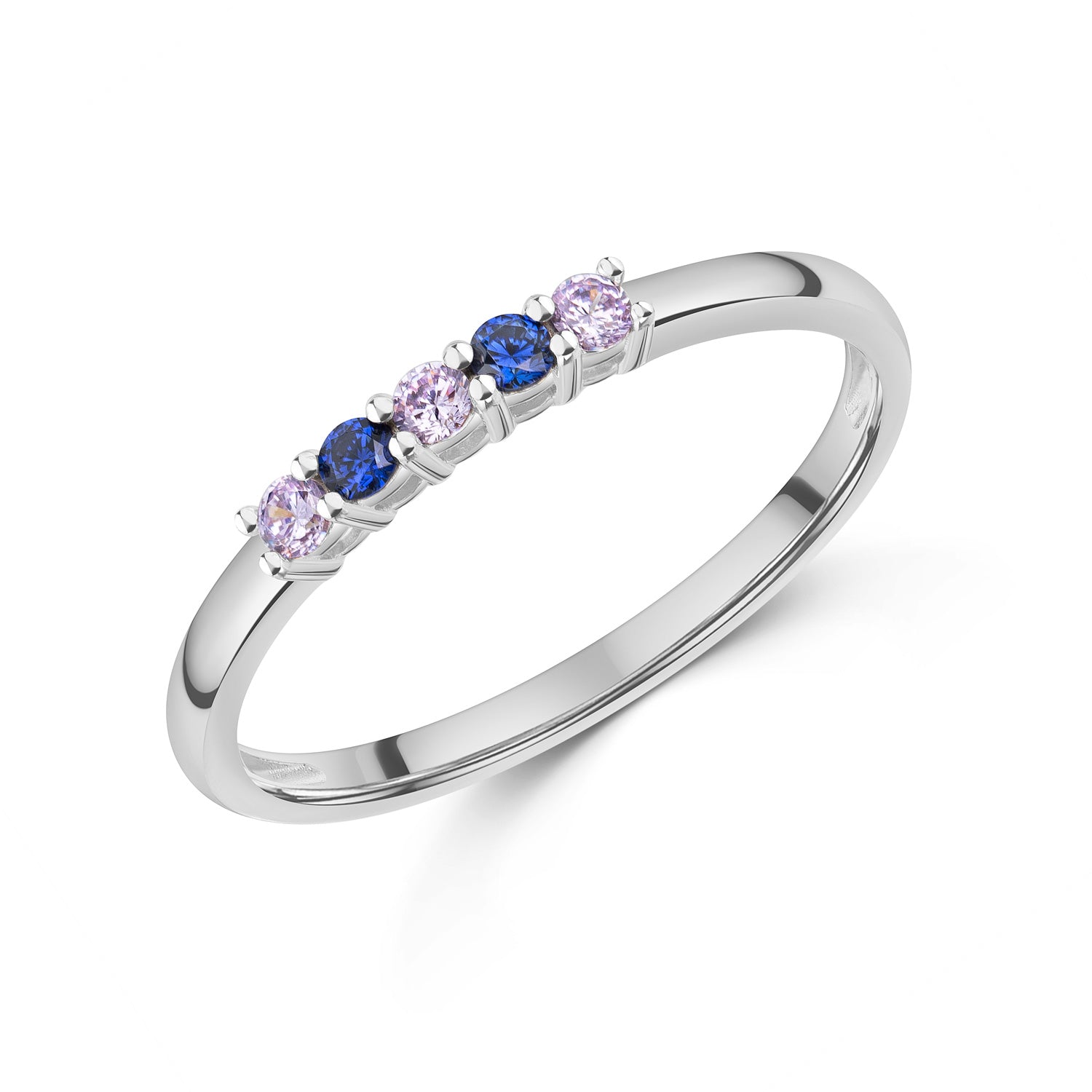 Ring „Lavender Breeze Pure“ – aus rhodiniertem 925er Sterling Silber